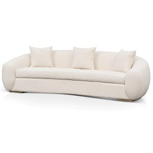 Howard 3 Seater Sofa - Ivory White Boucle (1)