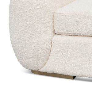 Howard 3 Seater Sofa - Ivory White Boucle (3)