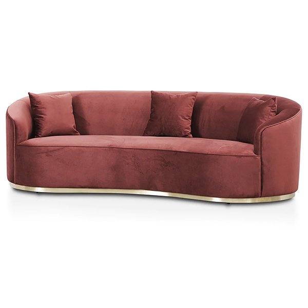 Sosa 3 Seater Sofa - Elegant Plum 1