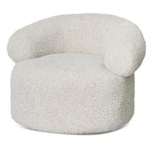 Caradoc Fabric Armchair - Maya Cream Boucle (1)
