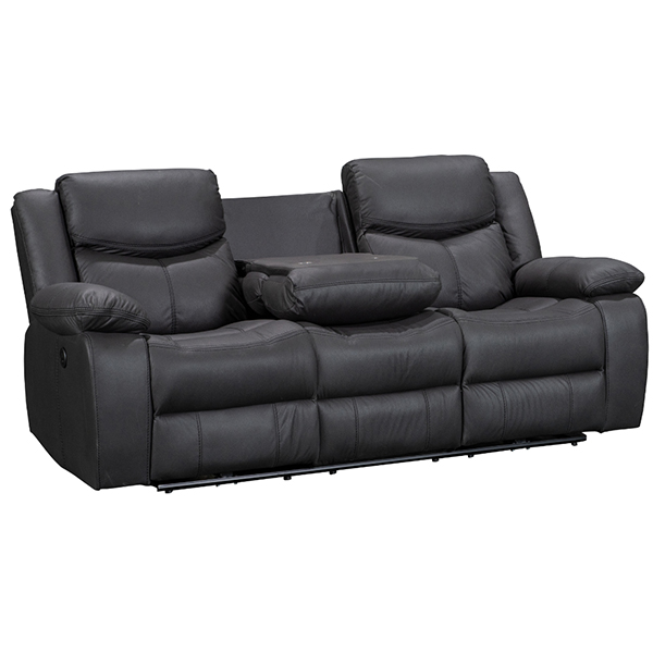 Gladwell 3 Seater Electric Recliner Sofa - Black