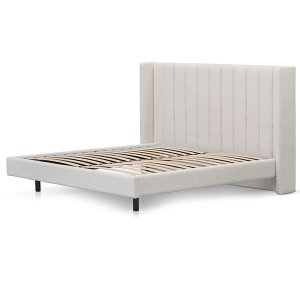 Hillsdale King Bed Frame - Snow Boucle (1)