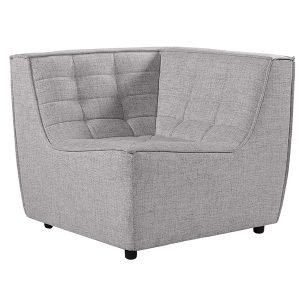 Miles Corner Lounge Chair - Steel 1
