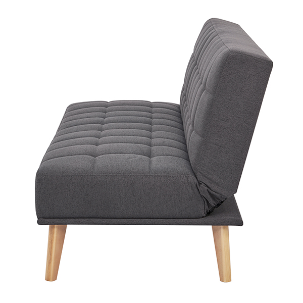 Mairwen Dark Grey 3 Seater Upholstered Sofa Bed 2